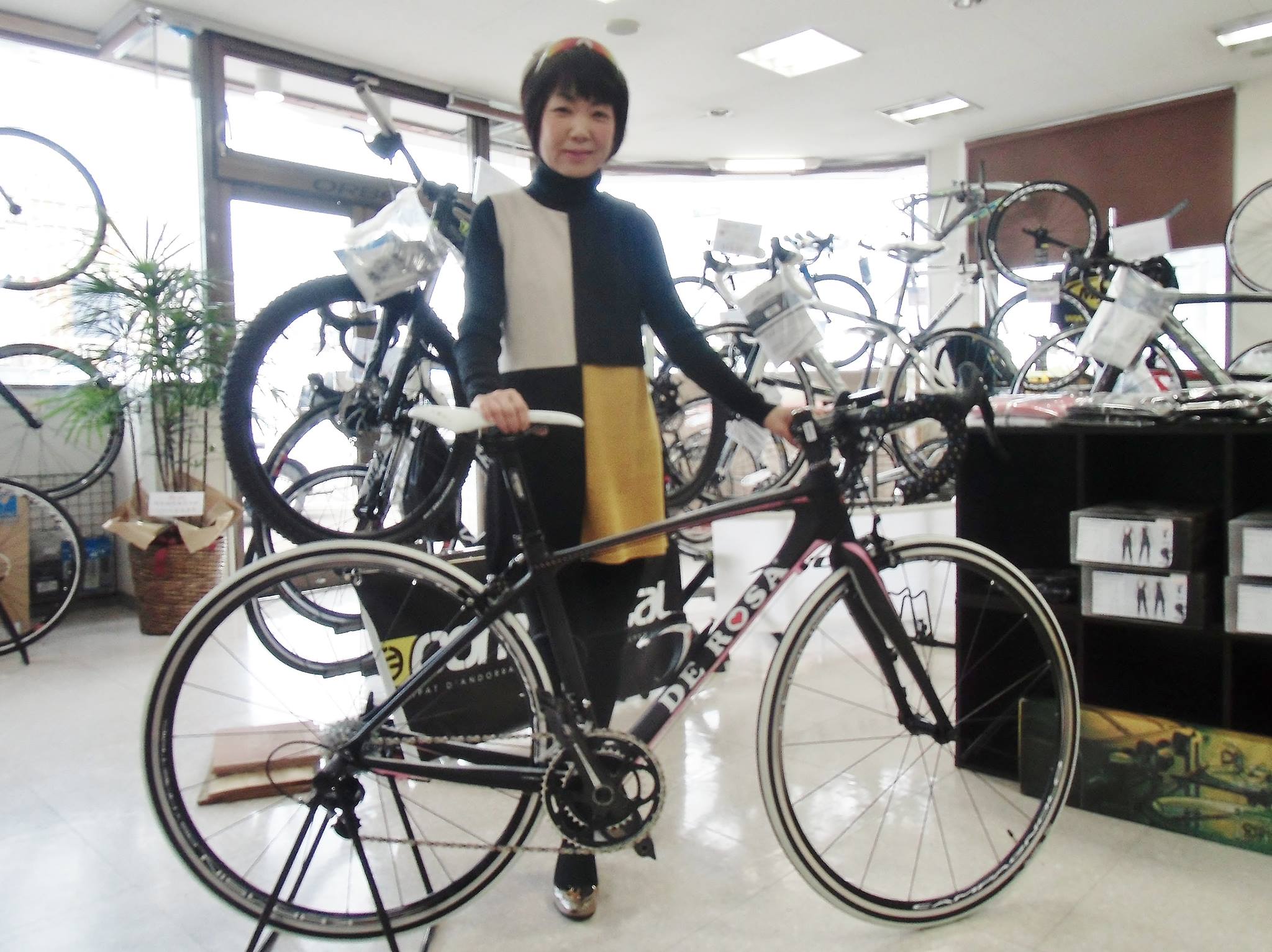 DE ROSA R848 お買い上げいただきました♪ | BicycleShop FINE 自転車販売 | 福山市 | ロードバイク