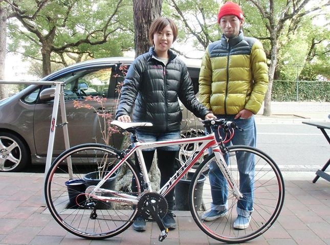 女性モデルのorbeaフラットバーロードの納車です 自転車販売 広島県福山市 ロードバイク マウンテンバイク Bicycleshop Fine ファイン