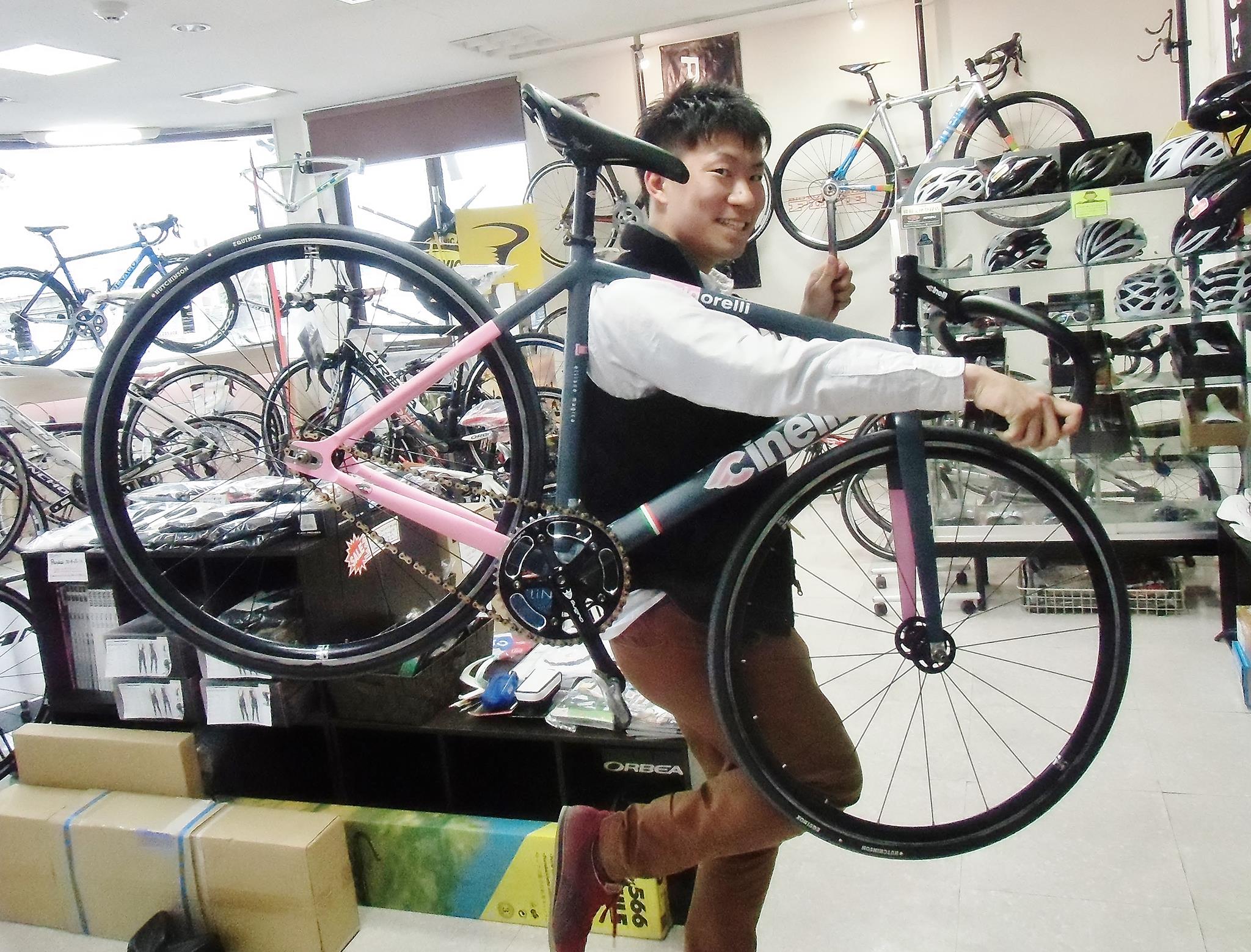 Cinelli Vigorelli お買い上げいただきました 自転車販売 広島県福山市 ロードバイク マウンテンバイク Bicycleshop Fine ファイン Cinelli Vigorelli お買い上げいただきました 自転車販売 広島県福山市 ロードバイク マウンテンバイク Bicycleshop Fine ファイン