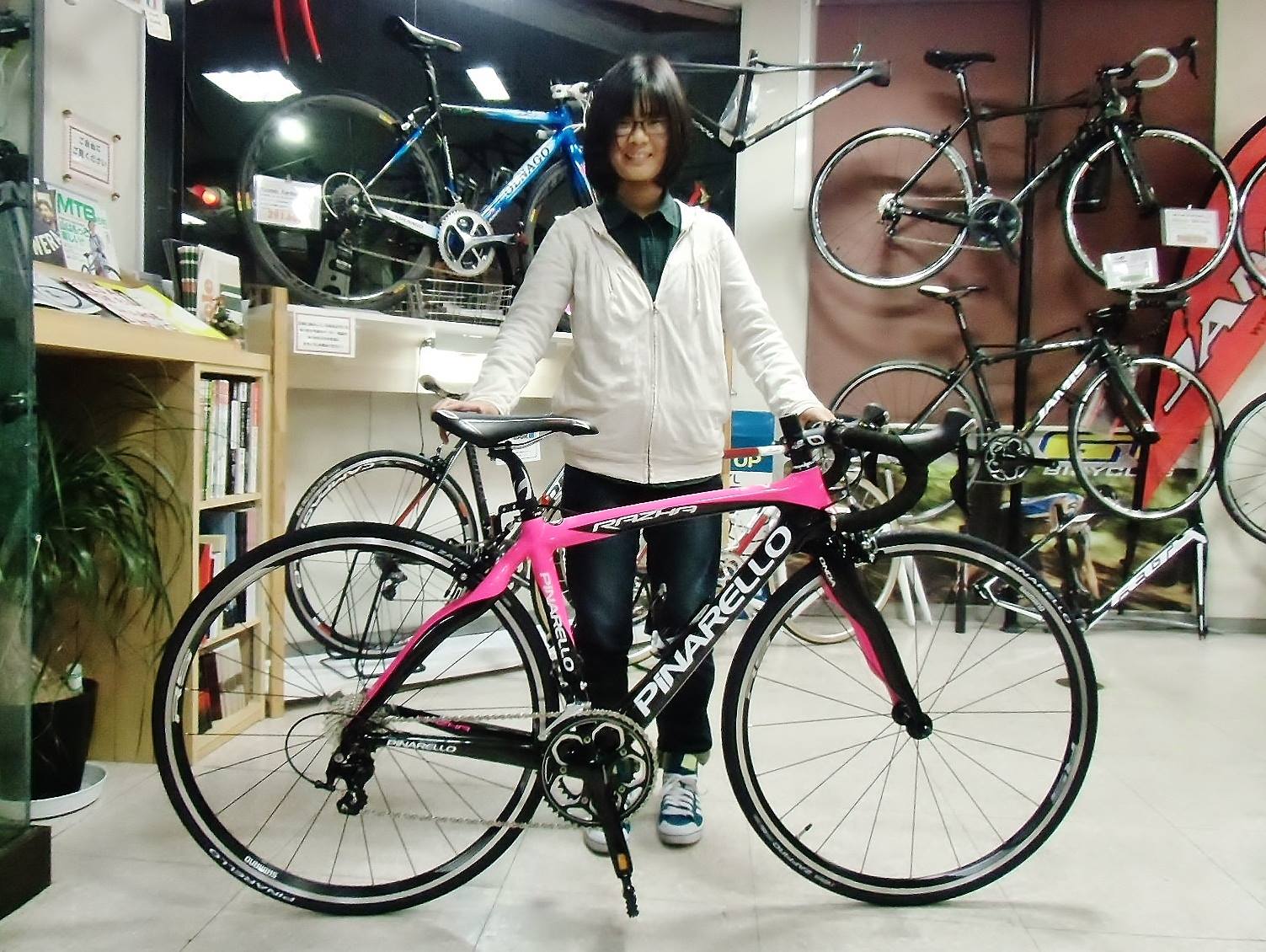 Pinarello Razha お買い上げいただきました 自転車販売 広島県福山市 ロードバイク マウンテンバイク Bicycleshop Fine ファイン